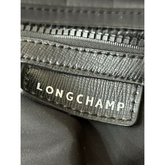 Longchamp Black Lepliage Neo Nylon Rucksack Travel Backpack